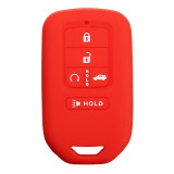 Silicone Protective Rubber 5 Button Car Smart Key Fob Remote Cover Case Jacket Skin for Honda [SKU: HONS5A]