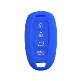 Silicone 4 Button Protective Rubber Smart Key Keyless Entry Fob Remote Case Cover Jacket Skin Glove for Hyundai [SKU: HYUS4E]