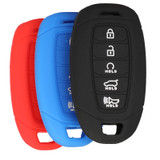 Silicone 5 Button Protective Rubber Key Fob Remote Case Cover Jacket Skin for Hyundai Palisade [SKU: HYUS5A]