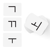 Korean Alphabet Hangul Flash Cards