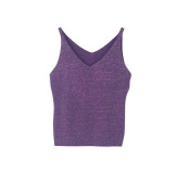 Sexy Women Fashion Knitting Vest Top Sleeveless V-Neck Blouse Casual Slim Tank Tops 2017 Hot Sale