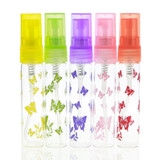 5ml Travel Empty Glass Water Spray Bottle Makeup Refillable Clear Perfume Bottles Atomizer Butterfly Print Design #230855