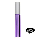 1PCS 10ml Glass Bottle Roll On Empty Fragrance Perfume Essential Oil Bottles With Stainless Steel Roller Ball Container #246891
