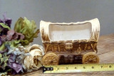 Vintage Covered Wagon Planter, Matte Vintage Covered Wagon Planter, Matte