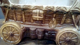 Vintage Covered Wagon Planter, Matte Vintage Covered Wagon Planter, Matte
