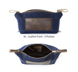 Expandable Waxed Canvas Dopp Kit, Personalized Mens Toiletry Bag,