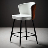 Nordic Modern Minimalist High PU Bar Stools