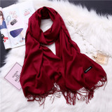 Wholesale fashion scarf pashmina cashmere women shawl custom