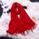 Wholesale fashion scarf pashmina cashmere women shawl custom