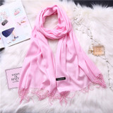Wholesale fashion scarf pashmina cashmere women shawl custom