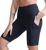 TYUIO High Waist Workout Yoga Shorts for Women Running Biker Shorts with Pockets