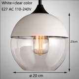 Nordic Modern loft hanging Glass Pendant Lamp Fixtures E27 E26 LED Pendant lights for Kitchen Restaurant Bar living room bedroom Nordic Modern loft hanging Glass Pendant Lamp Fixtures E27 E26 LED Pendant lights for Kitchen Restaurant Bar living room bedroom