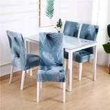 Dining Chair Cover Spandex Elastic Pastoral Print Modern Slipcovers