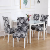 Dining Chair Cover Spandex Elastic Pastoral Print Modern Slipcovers