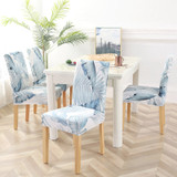 Dining Chair Cover Spandex Elastic Pastoral Print Modern Slipcovers