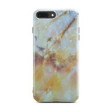 Yellow and White Glossy Marble Case for iPhone 8 Plus / 7 Plus