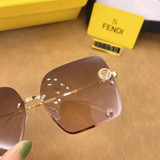 30130Rimless Gradient Sunglasses