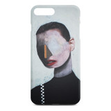 White Abstract Portrait Slim Case for iPhone 8 Plus / 7 Plus