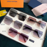 1385Rimless Gradient Sunglasses