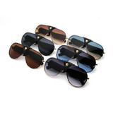 5 Colors Retro Matel Big Round Frame Sunglasses