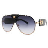 5 Colors Retro Matel Big Round Frame Sunglasses