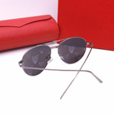 7 Colors Animal Print Round Metal Sunglasses