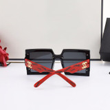 Letter Pattern Decoratived Sunglasses