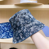 Fashion All-match Denim Fisherman Hat