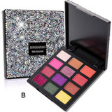 12 colors Pearlescent Matte Sequins Eyeshadow