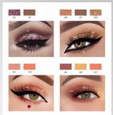 12 colors Pearlescent Matte Sequins Eyeshadow