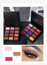 12 colors Pearlescent Matte Sequins Eyeshadow