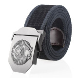 3D Soviet National Emblem Buckle Jeans Belt