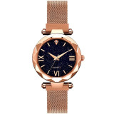 Women Starry Sky Watch Luxury Magnetic Buckle Mesh Band