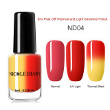 NICOLE DIARY Thermal Nail Polish Glitter Temperature Color