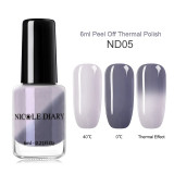 NICOLE DIARY Thermal Nail Polish Glitter Temperature Color