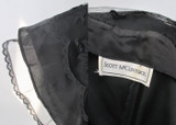 Vintage 80s Scott Mc Clintock Strapless Black Party Dress S