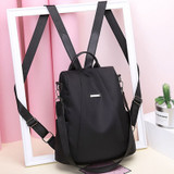 2019 Hot Women's Backpack Casual Nylon Solid Color School Bag Fashion Detachable Shoulder Strap Shoulder Bag