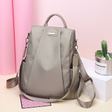 2019 Hot Women's Backpack Casual Nylon Solid Color School Bag Fashion Detachable Shoulder Strap Shoulder Bag