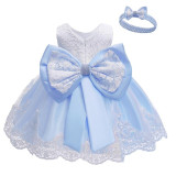 Newborn Baby Girls Dress Summer Lace Princess Dress vestidos Kids Baptism Infant 1 Year Birthday Party Dress For Girls Clothing