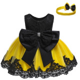 Newborn Baby Girls Dress Summer Lace Princess Dress vestidos Kids Baptism Infant 1 Year Birthday Party Dress For Girls Clothing