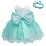 Newborn Baby Girls Dress Summer Lace Princess Dress vestidos Kids Baptism Infant 1 Year Birthday Party Dress For Girls Clothing