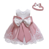 Newborn Baby Girls Dress Summer Lace Princess Dress vestidos Kids Baptism Infant 1 Year Birthday Party Dress For Girls Clothing