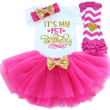 It's My 1st 2nd Birthday Dress Baby Girl Dresses for Girls Party Infant Clothing Toddler Winter Baby Clothes Tutu Cake Outfits