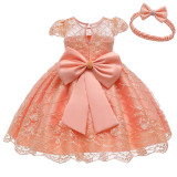 Newborn Baby Girl 1 Year Birthday Dress lace Tulle Toddler Girl Christening Dress Infant Princess Party Sweet dress