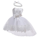 Newborn Baby Girl 1 Year Birthday Dress lace Tulle Toddler Girl Christening Dress Infant Princess Party Sweet dress