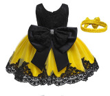 Newborn Baby Girl 1 Year Birthday Dress lace Tulle Toddler Girl Christening Dress Infant Princess Party Sweet dress