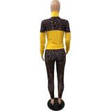 Women Leopard Print Two Piece Set