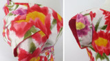 Vintage 60s Hawaiian Style Mermaid Hem Floral Sheath Dress S