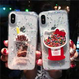 Bling Glitter Star Clear Phone Case For iPhone Bling Glitter Star Clear Phone Case For iPhone