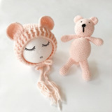 Newborn Baby Hats & Bear
